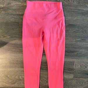 Guava Pink Lululemon Align leggings. Size 6 25”